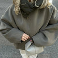 VORINAOversized Puffer Collar JacketJackets & Coats