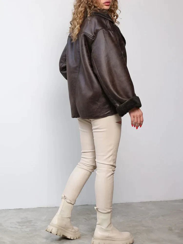 VORINAOversized Shearling - Lined JacketWomen's Jacket