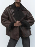 VORINAOversized Shearling - Lined JacketWomen's Jacket