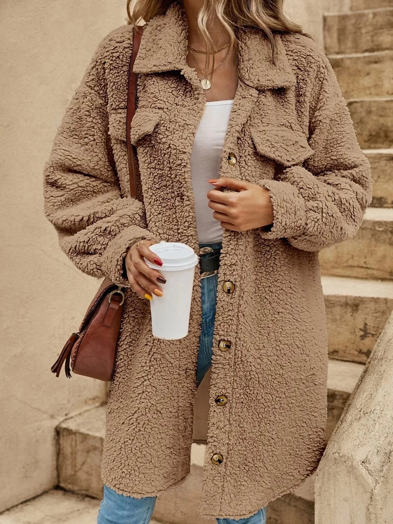 Oversized Teddy Coat VORINA