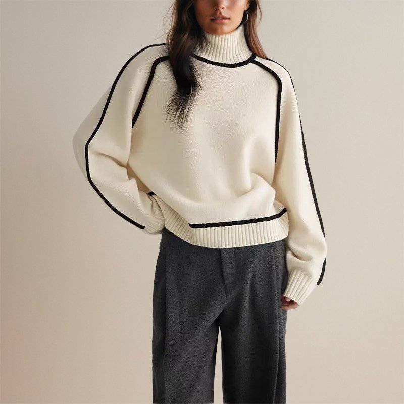 VORINAOversized Turtleneck SweaterWomen's Sweaters