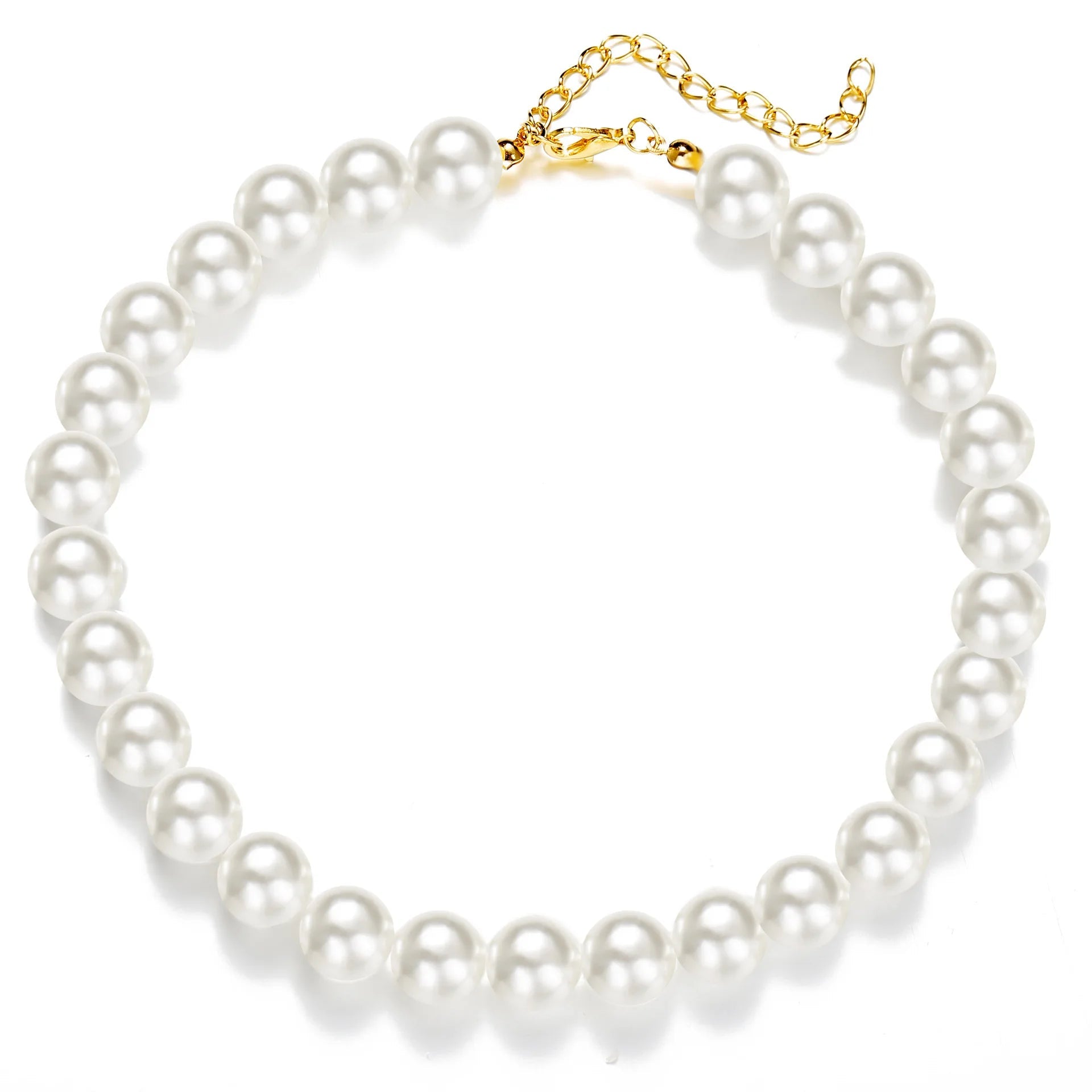 Vorina Luxury FashionPearl Chain Necklace For