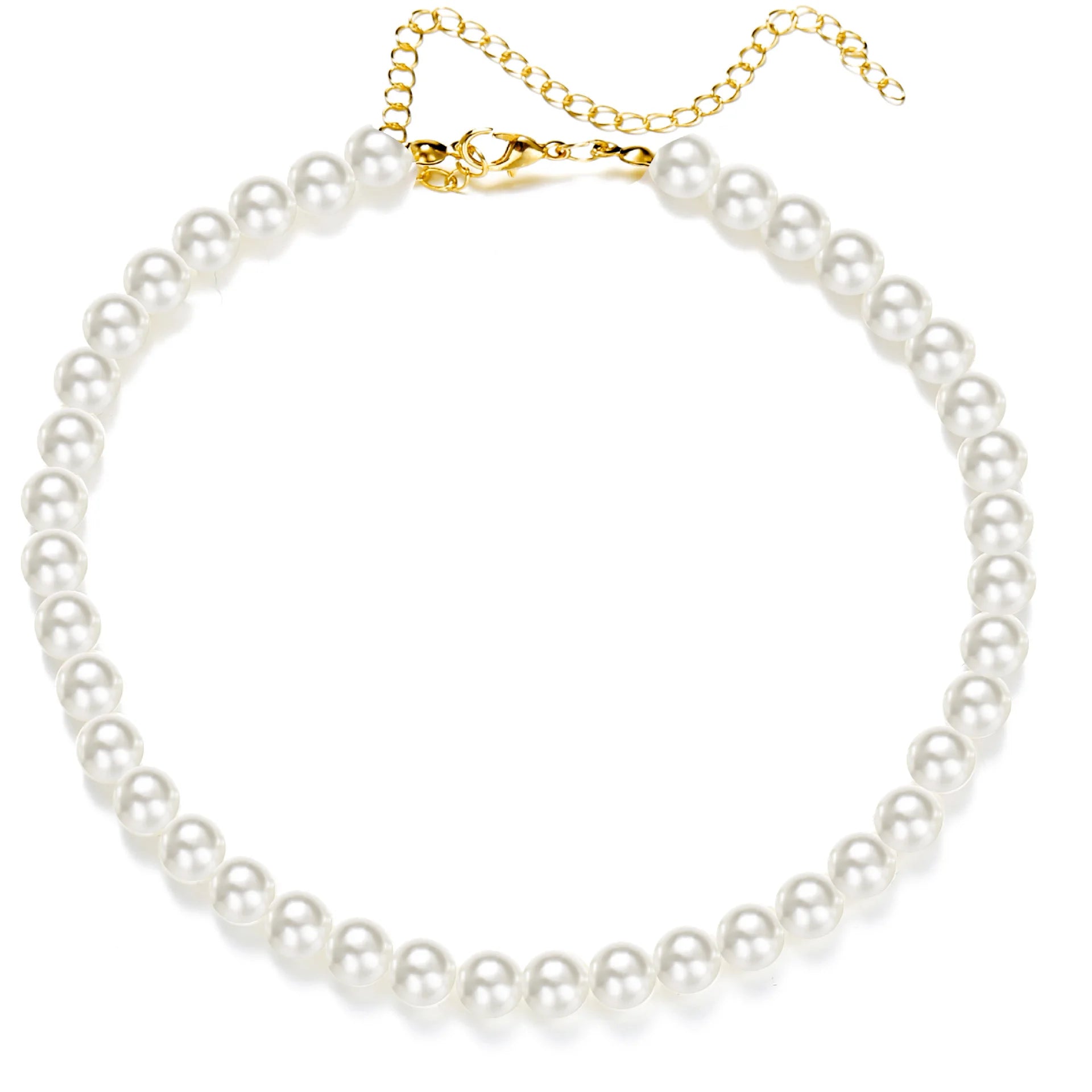 Vorina Luxury FashionPearl Chain Necklace For