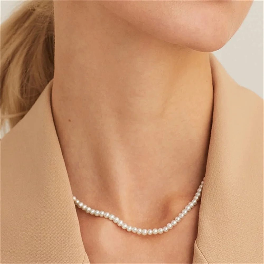 Vorina Luxury FashionPearl Chain Necklace For