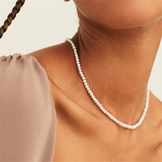 Pearl Chain Necklace For