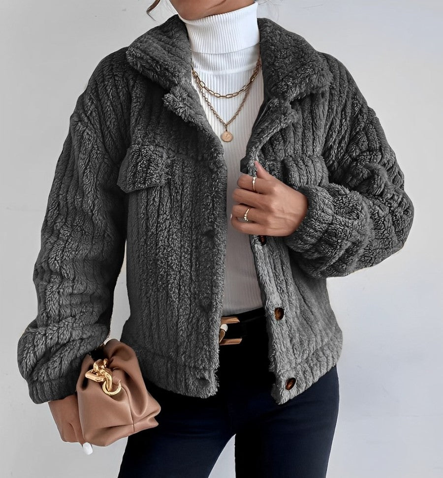 VORINAPlush Textured JacketWomen's Jacket