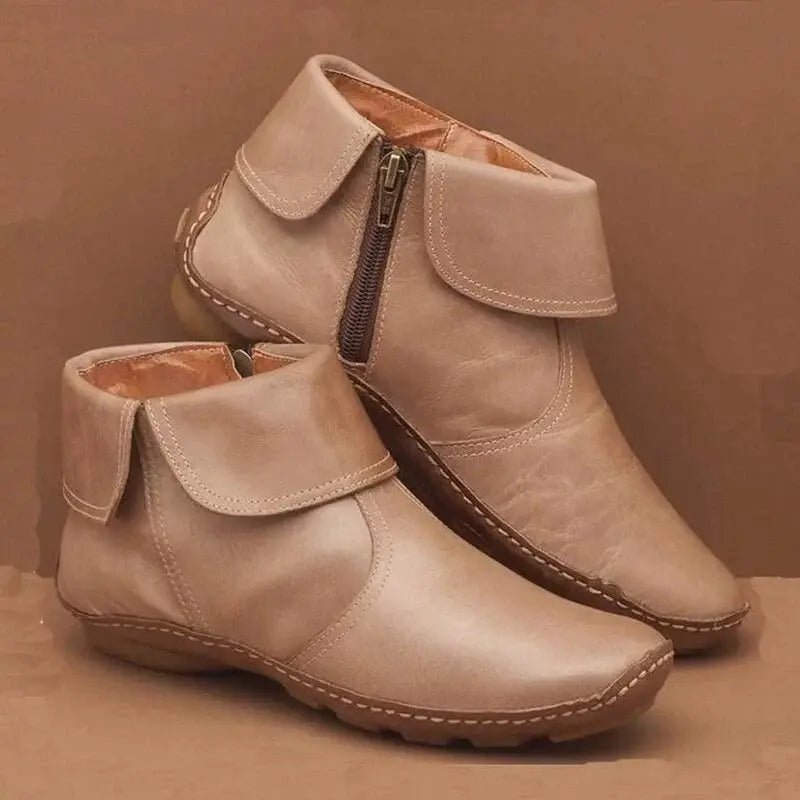 VORINARed Leather Ankle Bootsshoes