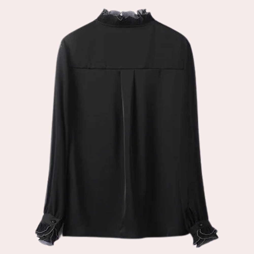 VORINARuffled Collar BlouseWomen's Blouse