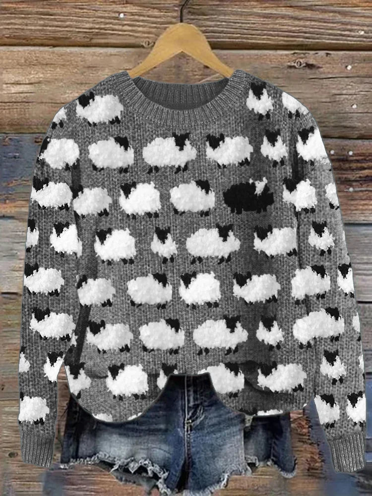 VORINASheep - Pattern Knit SweaterSweaters