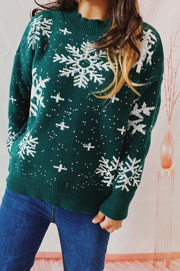 VORINASnowflake Christmas SweaterSweaters