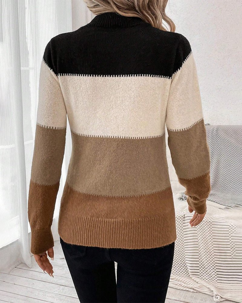 VORINAStriped Knit SweaterSweaters