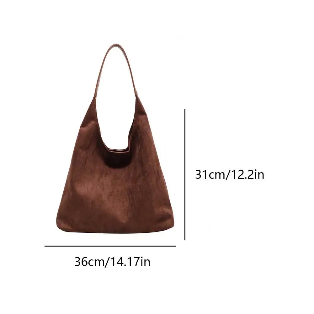 Vorina Luxury FashionSuede Tote Bag