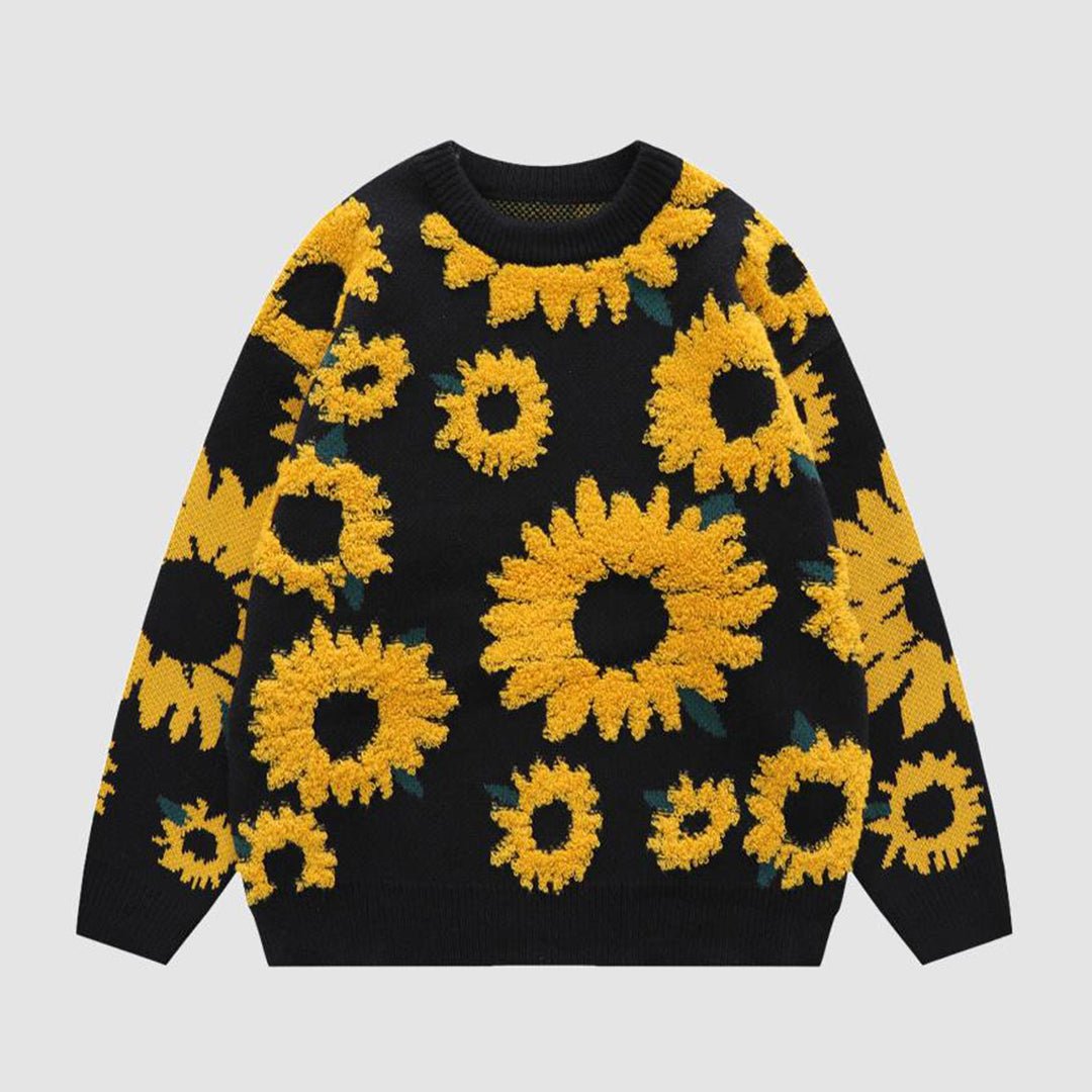 VORINASunflower Patterned SweaterWomen's Sweaters