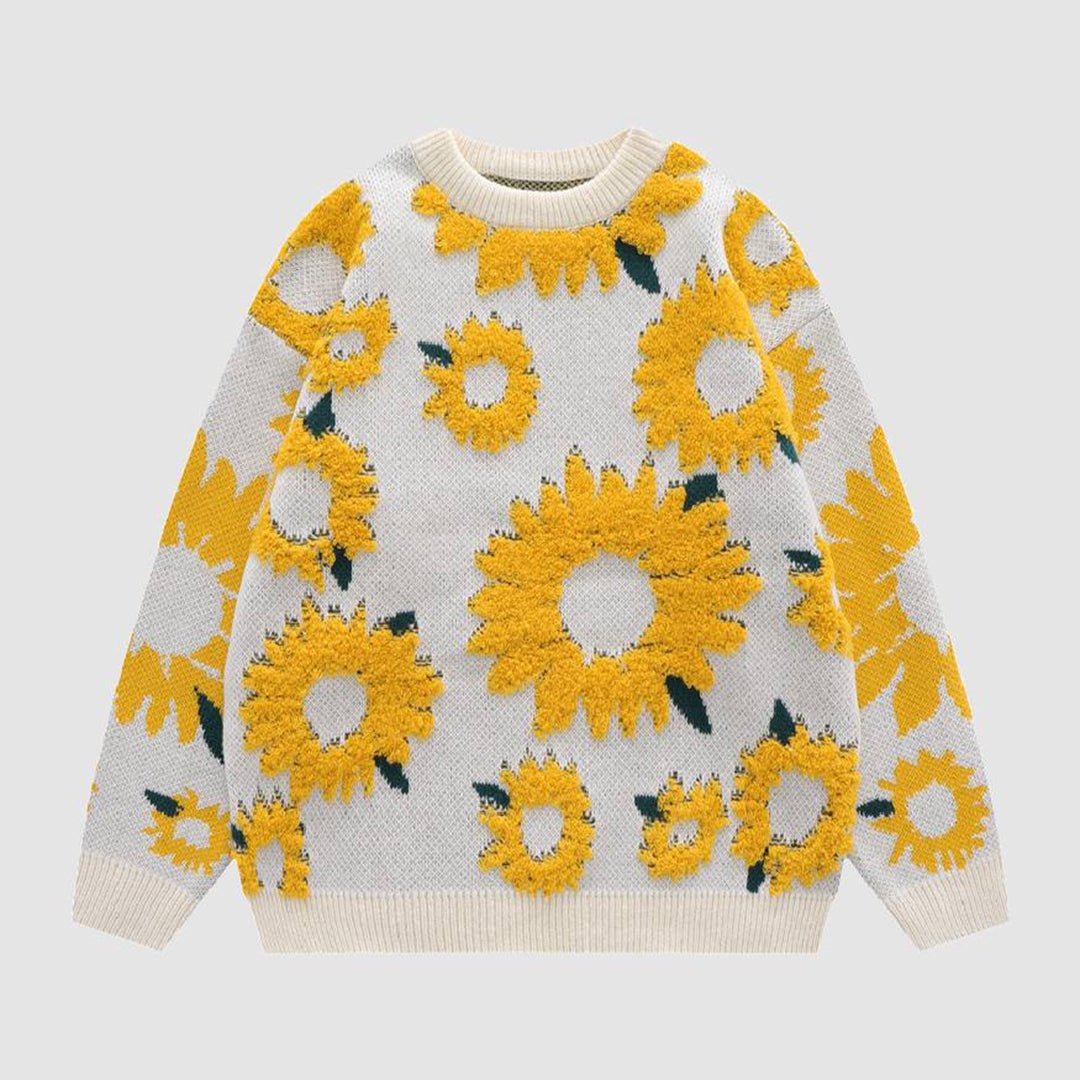 VORINASunflower Patterned SweaterWomen's Sweaters