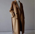 VORINATimeless Long Wool Coat – Elegant Double - BreastedWomen Jacket