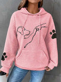 VORINAWaffle Knit HoodieWomen's Hoodies