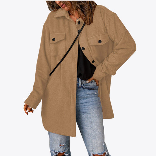 Women's Casual Woolen Coat