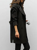 Vorina Luxury FashionWool coat autumn winter for womenWomen Jacket